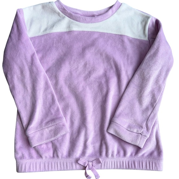 Toddler Girls Colorblock Velour 2-Piece Outfit Set - Purple size 2T - Picture 2 of 4